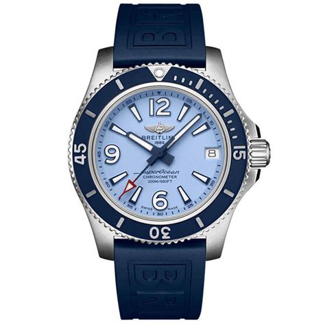 superocean breitling blue|Breitling Superocean blue face.